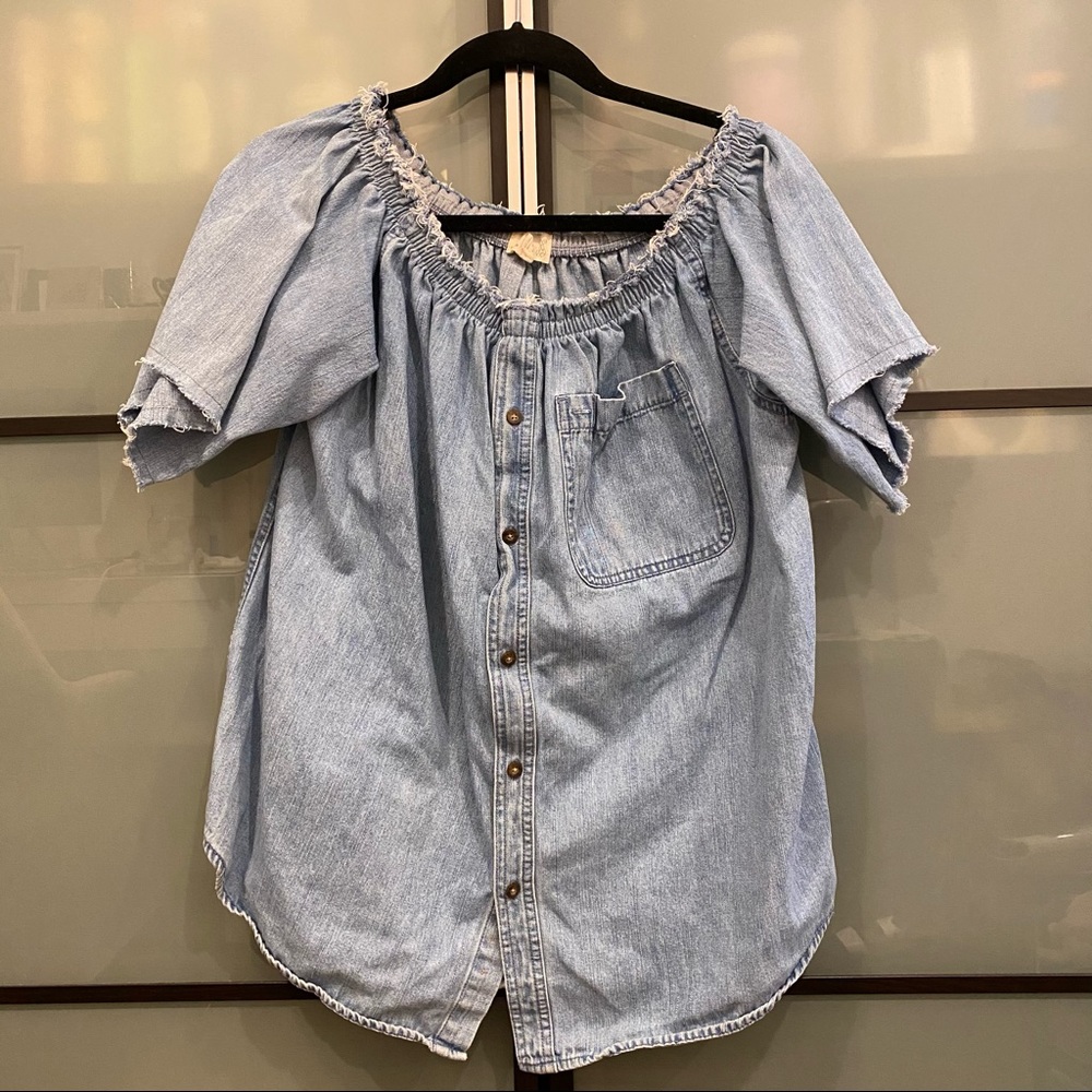 Oversized, Jean Top from Urban Renewal (S/M)